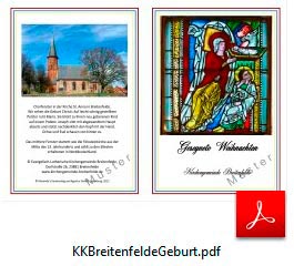 Klappkarte Kirche Breitenfelde